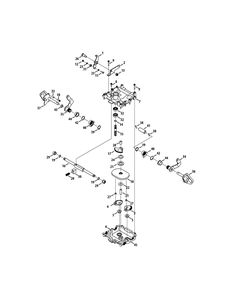 Steering Assembly Diagram and Parts List for Z-FORCES46 (17AF5BHH-17AF5BHH010)(2011) Cub Cadet Lawn Tractor